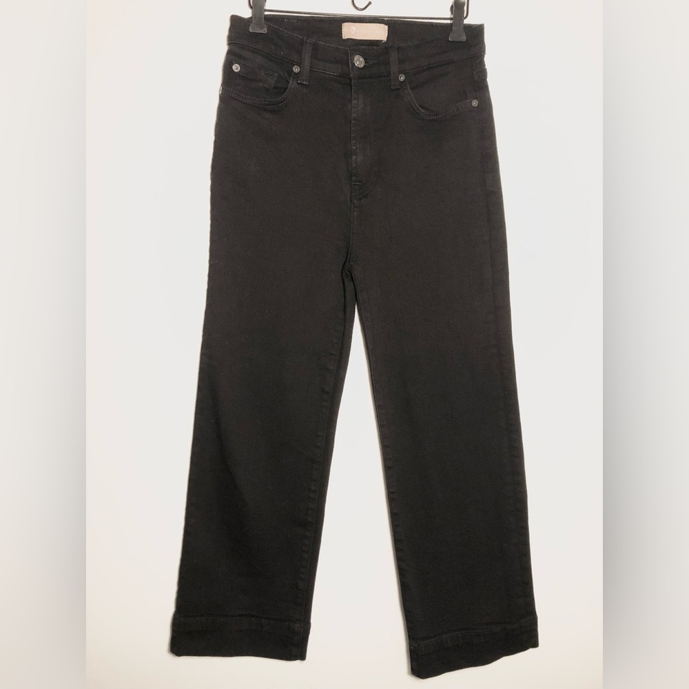 7 For All Mankind Luxe Vintage Black Jeans - Size 28